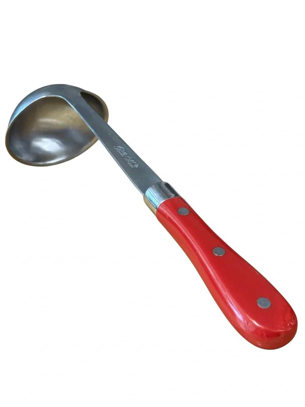 The Pioneer Woman Red & Stainless Melamine Ladle 13.5”x3.5